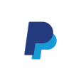 Logo von PayPal in Blau- und Türkistönen.